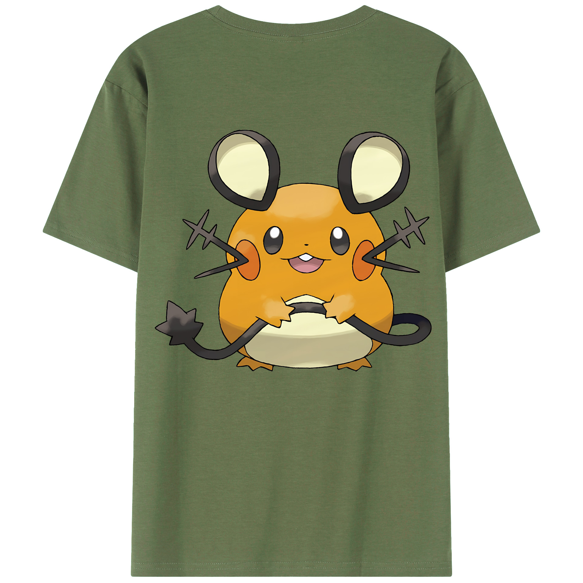 （画像用） ポケットモンスター Pokémon 綿100％ メンズ半袖Tシャツ（バックプリント） 通気性